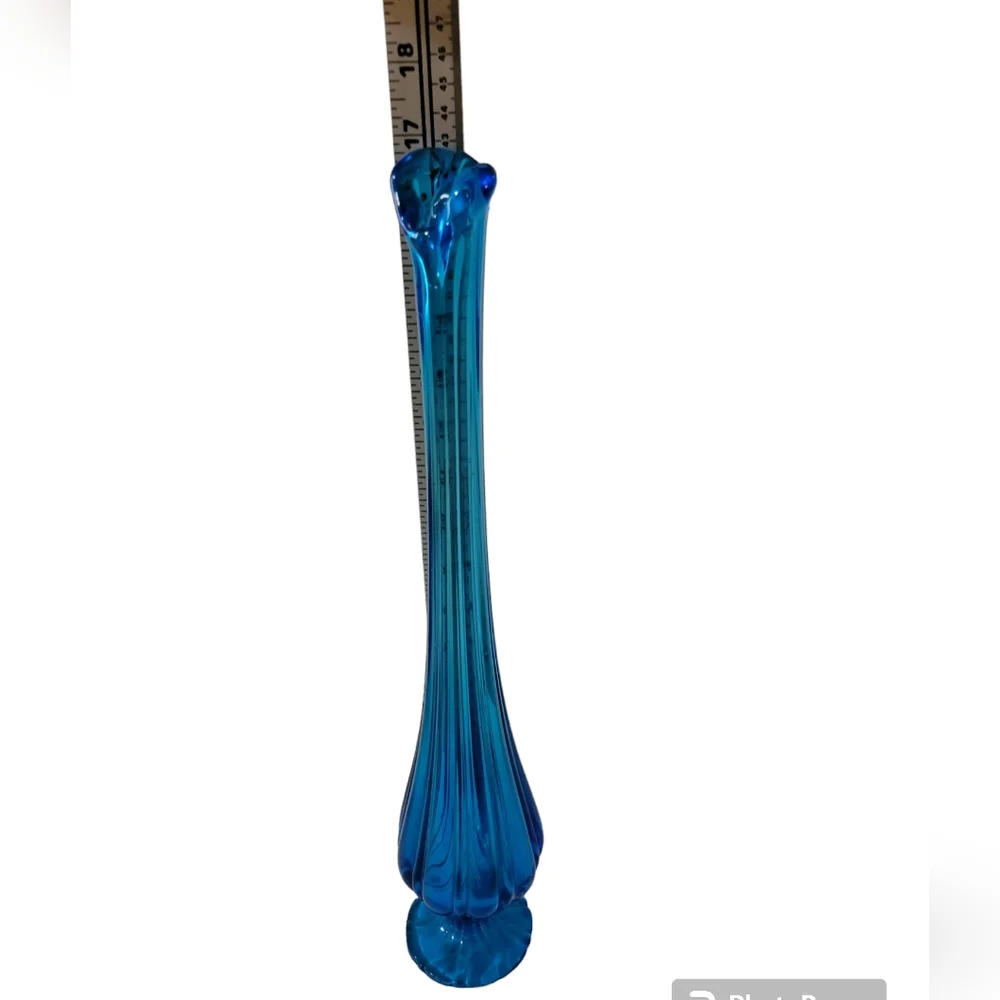 L.E. Smith blue glass
